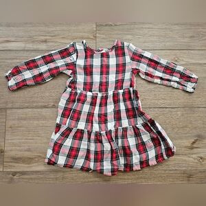 Plaid Long-Sleeve Kids Dress | H&M | 3T